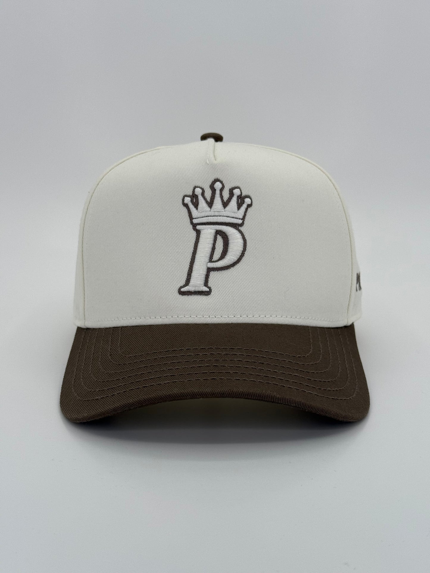 Crowned 'P' | Cream & Brown