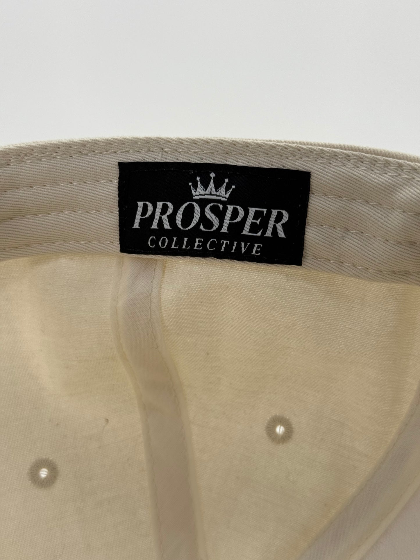 Crowned 'P' | Cream & Brown